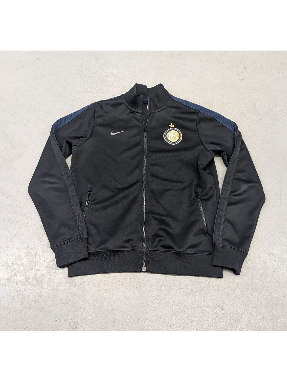 Nike Dry Fit Inter Milan Italy Black Track Jacket